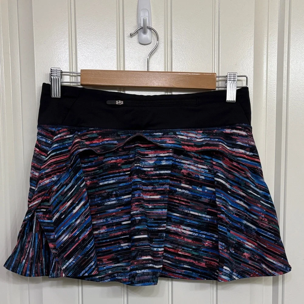 Lululemon Play Off the Pleats Hinshu Alpine Multicolor Striped Women's Skirt Sko